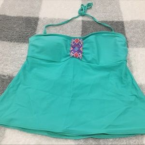 Aerie Tankini with Halter Strap and Beading Detail
